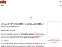 Tablet Screenshot of hudsonhousegrandhotel.com